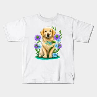 golden retriever dog lover Kids T-Shirt